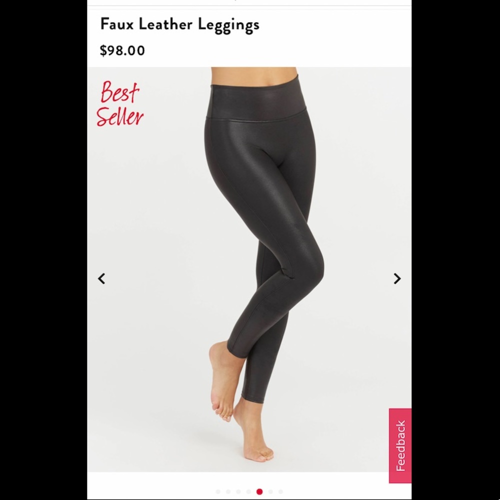 Spanx faux leather leggings